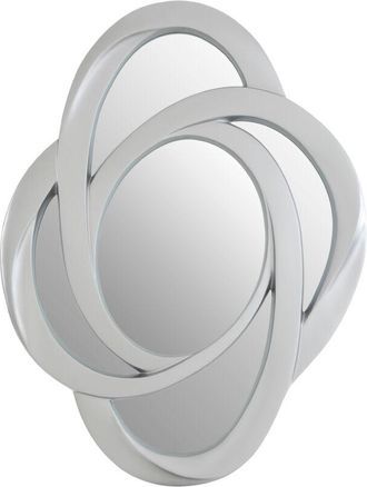 Premier Housewares Silver Finish Elliptical Design Wall Mirror