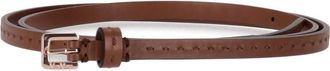 Max Mara Brown Logo Buckle Belt