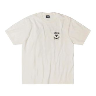 St&uuml;ssy Basic T-shirt - Heren - T-shirts - Wit - M - Katoen - Tops