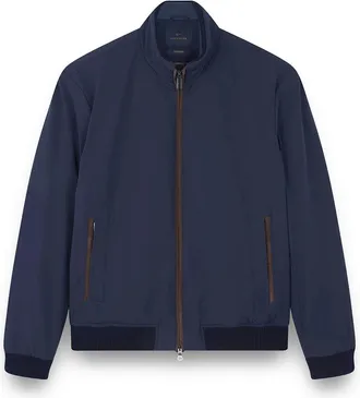 Paul & Shark Bomber Typhoon Re-4X4 Stretch with suede details, Man, Blue, Size: XXL