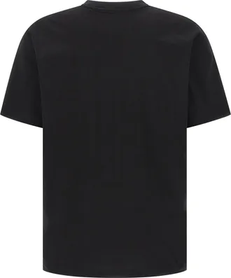 Yohji Yamamoto Logo-Embroidered Cotton T-Shirt - Black