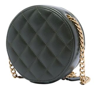 Chanel Pre-owned Quilted Lambskin Crossbody Bag - Dames - Pre-owned - Groen - Maat: ONE Size Leer