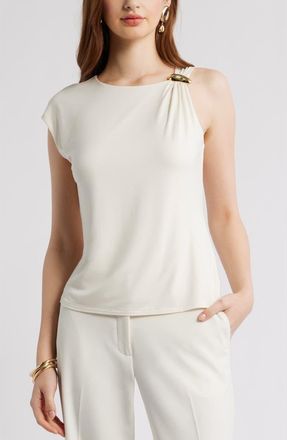 Nordstrom Hardware Accent Asymmetric Top in Ivory Tofu at Nordstrom, Size Xx-Large