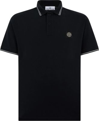 Stone Island Polo Shirt - Heren - Polos - Blauw - S - Katoen - Tops