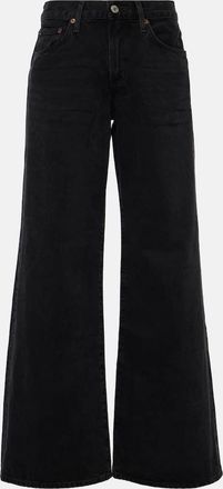 A Gold E Clara low-rise wide-leg jeans