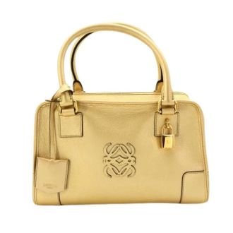 Loewe Pre-owned Handbags, female, Yellow, Size: ONE SIZE Pre-owned Leather Handbag