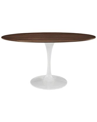 ModWay Lippa 60In Oval Walnut Dining Table