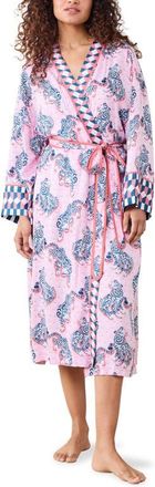 Printfresh Satin Robe in Blush/Bashful at Nordstrom, Size Small