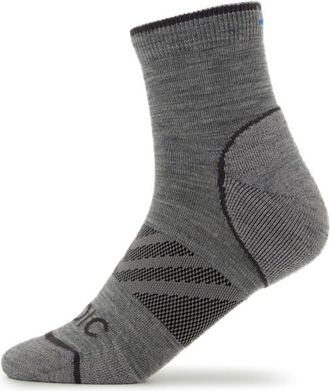 Stoic Merino Outdoor Quarter Socks Tech Wandersocken - Unisex | grau