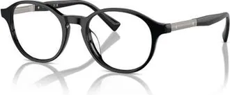 Brunello Cucinelli 50mm Oval optical glasses in Black at Nordstrom