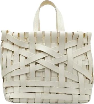 Jil Sander Bolso Tote de Piel Pre-owned - Pre-owned - Mujer - Blanco - ONE SIZE