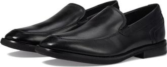 Clarks Un Hugh Step 26169021-003 Mens Black Leather Loafer Shoes ZPO1660