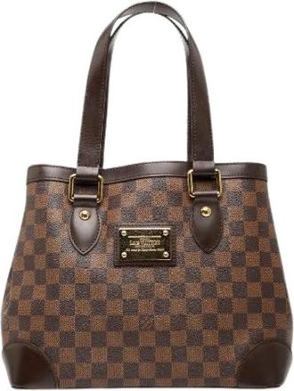 Louis Vuitton Pre-owned Handbags, female, Brown, Size: ONE SIZE Pre-owned Hampstead PM Damier Tote Bag