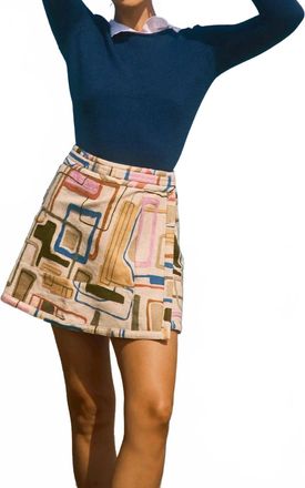 Hunter Bell Powell Mini Skirt In Montauk Tapestry