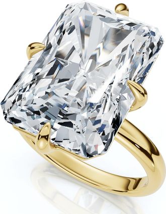 Pompeii3 Certified 11Ct Radiant Diamond Solitaire Engagement Ring 14k Gold/Pt Lab Grown