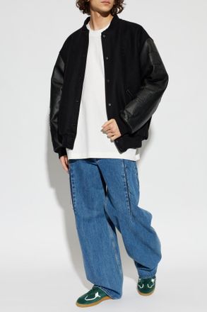 VETEMENTS T-shirt With Printed Logo, Mens, Cream