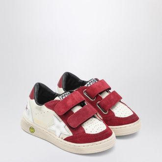 Golden Goose Ball Star Sneakers In White/Red