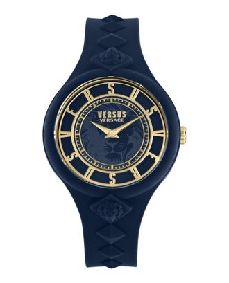 Versus Womens Fire Island Studs Strap Watch In Blue
