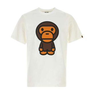 A Bathing Ape A Bathing APE - T-Shirts - Heren - Tops - Wit - Maat: S Katoen