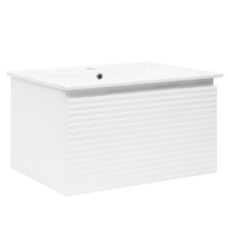Puma Naturel - Savona Mueble De Ba&ntilde;o Suspendido Con Lavabo 98x43x44,8 Cm, Blanco Brillante (savona100bi)