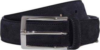 Scarosso Cintura Blu Classica Riem - Heren - Riemen - Blauw - 85 CM - Leer - Accessoires