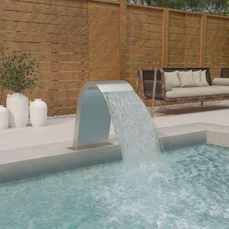 vidaXL Fontana Per Piscina 50x30x60 Cm In Acciaio Inox 304 - Vidaxl