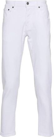 Dondup Stijlvolle Pant - Heren - Slim Fit Jeans - Wit - W33 - Katoen - Jeans