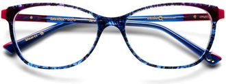 Etnia Barcelona Baviera Cat-Eye Eyeglasses in Vibrant Blue and Pink Hues