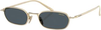 Prada PR D58S Zonnebril - Dames - Accessoires - Geel - Maat: 51 MM Polyamide