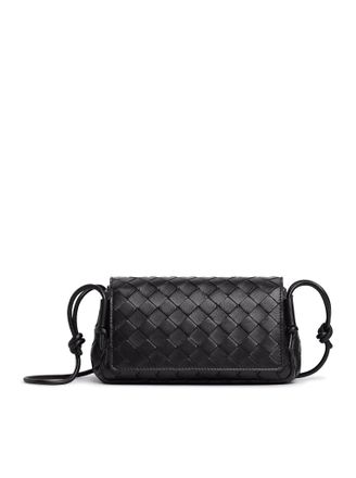 Bottega Veneta WOVEN NAPPA CLUTCH WITH ADJUSTABLE TUBULAR SHOULDER STRAP - Bottega Veneta - Woman