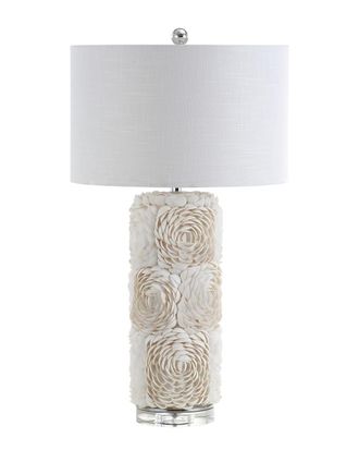 Jonathan Y Designs Jonathan Y 28.5In Rosette Cream Table Lamp