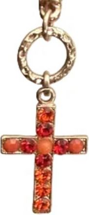 Mariana Womens Ring Of Fire Earrings In Red / Orange