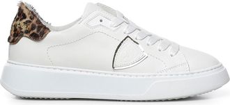 Philippe Model Temple Low Sneaker With Animal Print Detail