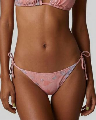 Lords of Harlech Paisley Explosion Womens Bikini Bottom in Paisley Explosion Coral at Nordstrom, Size Xxx-Large
