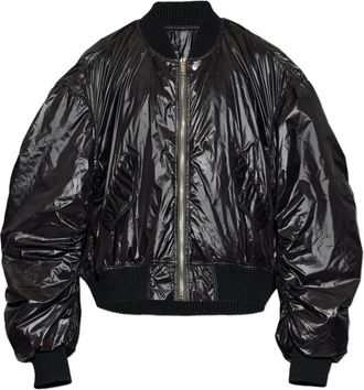 Rick Owens Bomber con zip - Nero