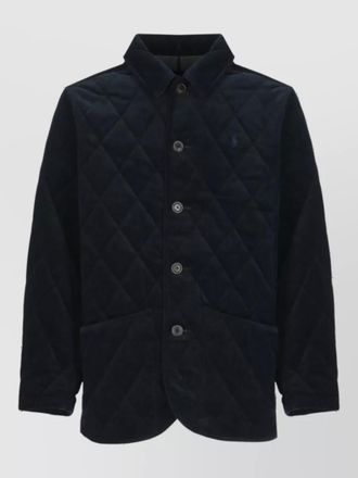 Ralph Lauren velvet ribbed padded jacket