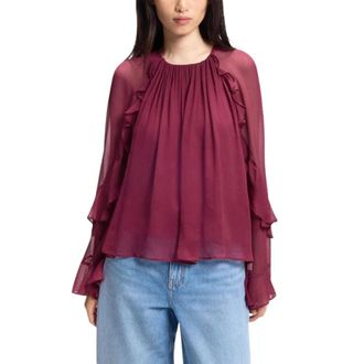 HUGO BOSS Dames, Blouses & Shirts, Rood, Maat: M