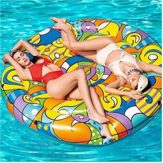 Trade Shop Trade Shop - Materassino Isola Gonfiabile Pop Art Collection Pvc Mare Piscina 188 Cm