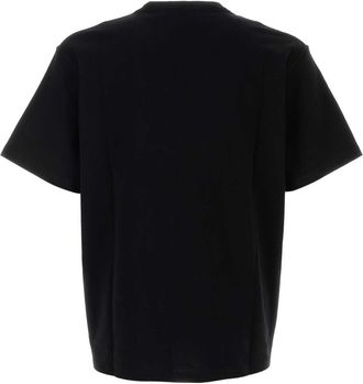 J.W.Anderson Mens Black Cotton T-Shirt Exterior Exterior: T-shirts And Polos
