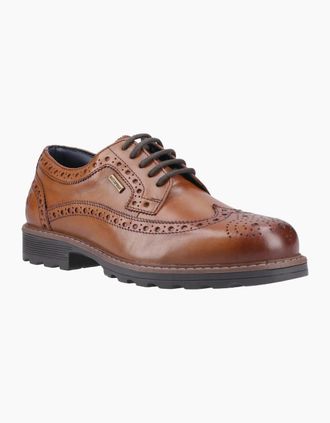 Cotswold Mens Cotswold Ramsden Leather Mens Tan Brogues Shoes - Brown - Size: 12