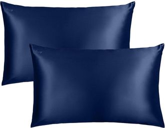 Blissy Set Of 2 100% Mulberry Silk Pillowcases
