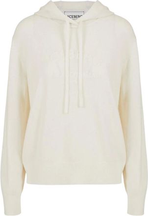 Iceberg Truien & Vesten, Dames, Wit, XS, Sweatshirt met ronde hals