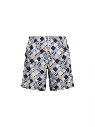 Fendi Mens Swim Shorts Multicolour Polyester Beachwear Sea Clothing