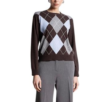 Kaos Maglia Argyle - - Knitwear - Donna - Multicolore - M