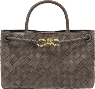 Tiffany & Fred Tiffany And Fred Paris Woven Suede Leather Top Handle Satchel