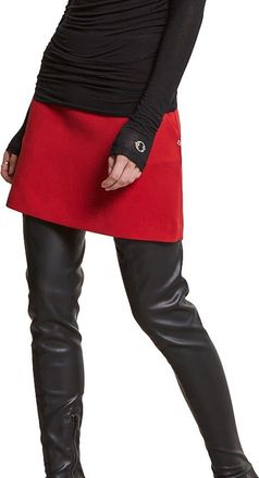 ottod'Ame Solid Mini Skirt in Lipstick at Nordstrom, Size 42 It