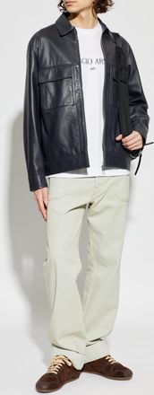 Giorgio Armani T-shirt With Logo, Mens, White