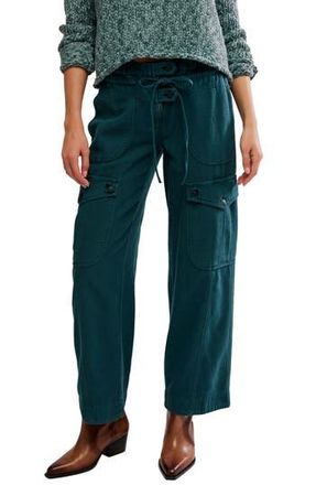 Free People Park Ave Cotton Cargo Pants in Sea Moss at Nordstrom Rack, Size Large