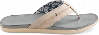 Johnnie-O Mens Starboard Leather Sandal In Gray