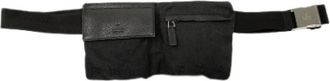 Gucci Pre-owned Canvas Belt Bag - unisex - Pre-owned - Zwart - Maat: ONE Size